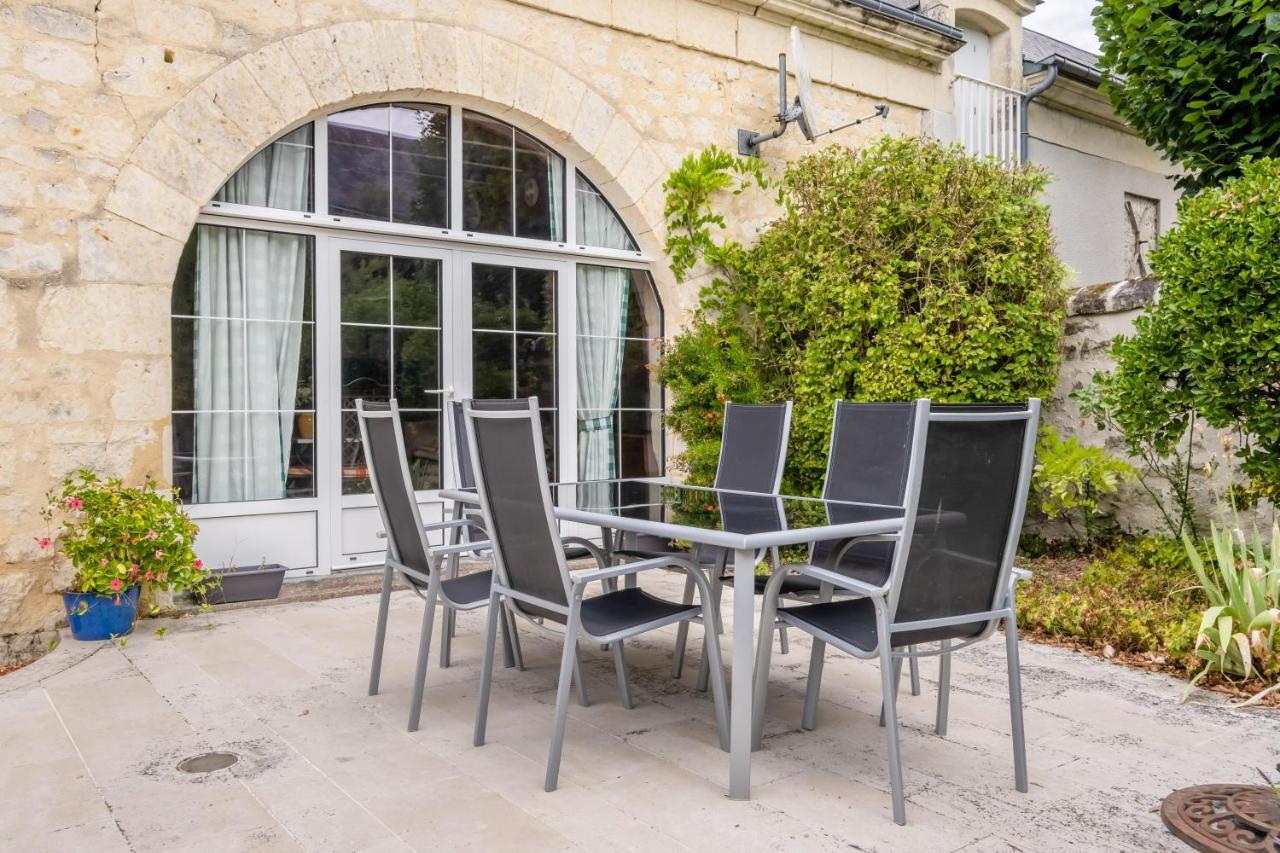 Maison Meslaie - Maison Pour 8 Avec Piscine Beaumont-en-Véron Zewnętrze zdjęcie