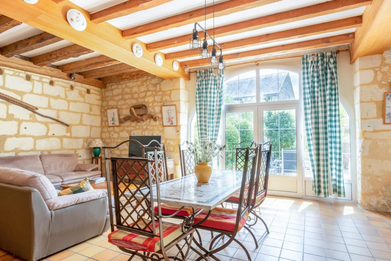 Maison Meslaie - Maison Pour 8 Avec Piscine Beaumont-en-Véron Zewnętrze zdjęcie